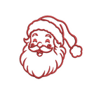Santa Embroidery Design, Vintage Santa Outline, Christmas Embroidery Designs, Embroidery Machine Design, Digital Instant Download