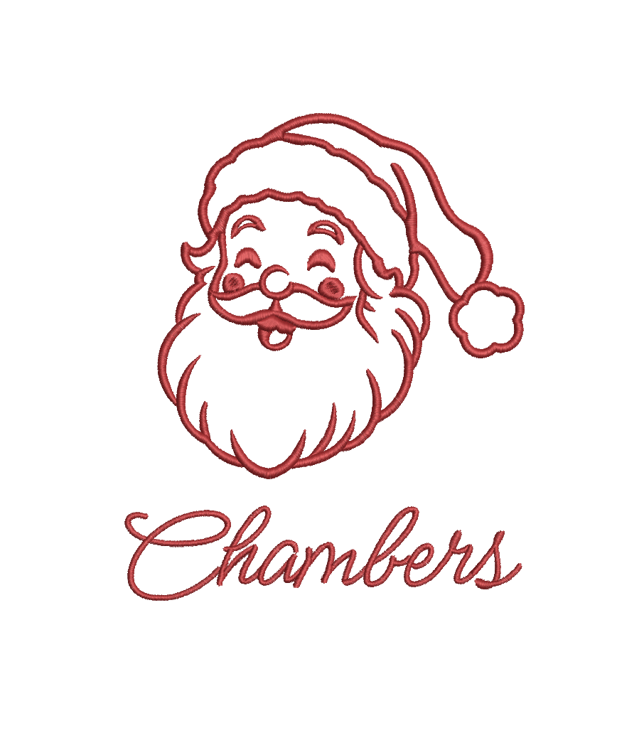 Santa Embroidery Design, Vintage Santa Outline, Christmas Embroidery Designs, Embroidery Machine Design, Digital Instant Download