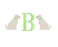 Lab Dog SKETCH Machine Embroidery Design 4 Sizes Classic Preppy Instant Download