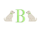 Lab Dog SKETCH Machine Embroidery Design 4 Sizes Classic Preppy Instant Download