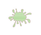 Paint Splatter Monogram Name Frame Embroidery Design Machine Embroidery Design PES DST JEF++ included in Digital Download