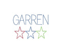 Star Trio Chain Style 3 Color Machine Embroidery Design