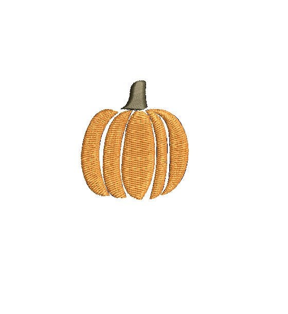 Mini-Pumpkin Design 5 Sizes Machine Embroidery Design PES DST JEF Digital Download