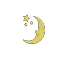 Man In The Moon 6 Sizes Classic Preppy Baby Boy Baby Girl Machine Embroidery Design PES DST JEF Included In Digital Instant Download