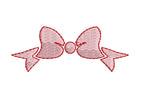 Bow Monogram Topper Frame Embroidery Design, PES DST JEF++, Digital Download