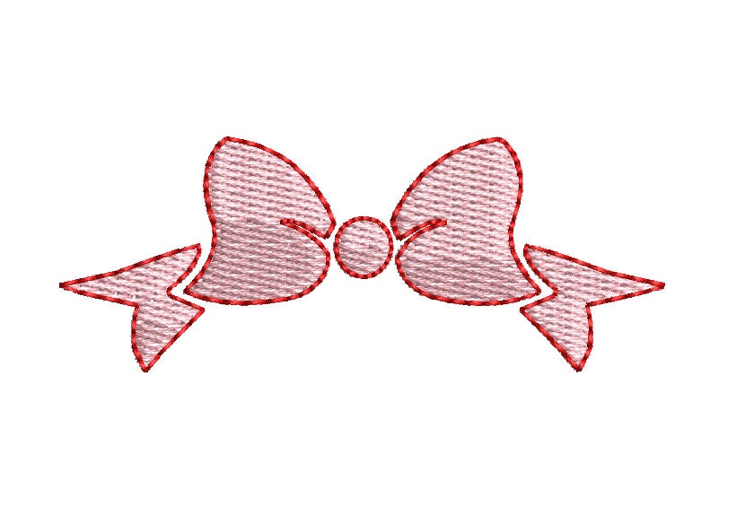 Bow Monogram Topper Frame Embroidery Design, PES DST JEF++, Digital Download