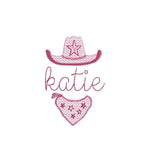 Western Monogram Frame Machine Embroidery Design, 3 Sizes, PES DST JEF++ Digital Instant Download