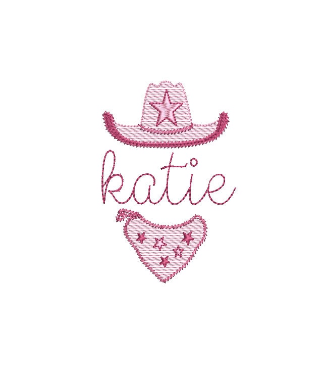 Western Monogram Frame Machine Embroidery Design, 3 Sizes, PES DST JEF++ Digital Instant Download