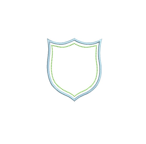 Sheild & Bow Monogram Frame, 4 Options, 3 Sizes, Machine Emb Design, PES DST JEF++ Incl Digital Instant Download