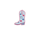 Cowboy Boot Stars Sketch Style, Machine Embroidery Design, 4 Sizes, PES DST JEF Incl Digital Instant Download