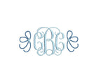 Pretty Side Bow Pearl Knots 4 Sizes Machine Embroidery Design PES DST JEF+++ Incl Digital Instant Download