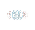 Pretty Side Bow Pearl Knots 4 Sizes Machine Embroidery Design PES DST JEF+++ Incl Digital Instant Download