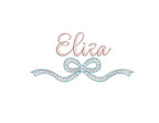 Bow with Pearl Knots, 3 Sizes PES DST JEF++ Incl Digital Instant Download