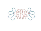 Pretty Side Bow Pearl Knots 4 Sizes Machine Embroidery Design PES DST JEF+++ Incl Digital Instant Download