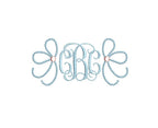 Pretty Side Bow Pearl Knots 4 Sizes Machine Embroidery Design PES DST JEF+++ Incl Digital Instant Download