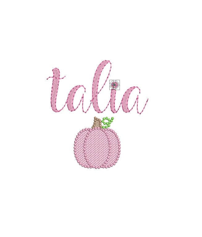 Pumpkin Pearl Knots Beaded Single Light Sketch Machine Embroidery Design 7 Sizes PES DST JEF Incl Digital Instant Download