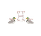 Mallard Girl Single Duck Machine Embroidery Design 4 Sizes PES DST JEF Incl Digital Instant Download