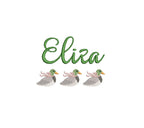 Mallard Girl with Bow Trio Duck Machine Embroidery Design 3 Sizes PES DST JEF Incl Digital Instant Download
