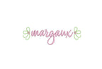 Floral Side Bow Stem Stitch Embroidery Design, PES DST JEF++ Digital Download
