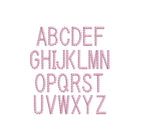 Pearl Beaded Font All Caps Machine Embroidery Design 5 Sizes BX PES DST+++ Incl Digital Instant Download