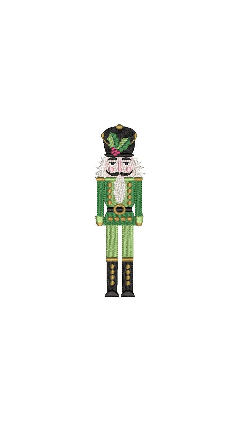 Nutcracker Sir Holly Jolly 3 Sizes Machine Embroidery Design PES DST JEF Included In Digital Instant Download