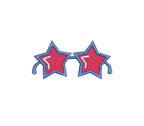 Star Sunglasses Machine Embroidery Design: Mini Incl, 6 Sizes, PES DST JEF Digital Download