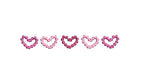 Pearl Beaded Frame of 5 hearts Bundle 5 Sizes 3 Color Combo Choices Machine Embroidery Design PES DST JEF Incl Digital Instant Download