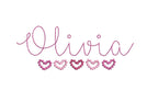 Pearl Beaded Frame of 5 hearts Bundle 5 Sizes 3 Color Combo Choices Machine Embroidery Design PES DST JEF Incl Digital Instant Download