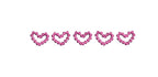 Pearl Beaded Frame of 5 hearts Bundle 5 Sizes 3 Color Combo Choices Machine Embroidery Design PES DST JEF Incl Digital Instant Download