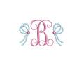 Side Bow Pearl Beaded 4 Sizes PES DST JEF++ Incl Digital Instant Download