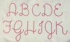Satin Script Cursive Font Machine Embroidery Design 3 Sizes BX PES DST+++ Incl Digital Instant Download
