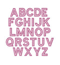 Heart Fill Block Font All Caps, Machine Embroidery Design, 6 Sizes PES DST JEF Incl Digital Instant Download