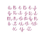 Pearl Beaded Script Font All Caps Machine Embroidery Design 5 Sizes BX PES DST++ Incl Digital Instant Download