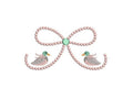 Bow in Pearl Knots Frame, 5 Sizes PES DST JEF++ Incl Digital Instant Download