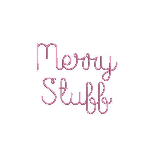 Satin Script Cursive Font Machine Embroidery Design 3 Sizes BX PES DST+++ Incl Digital Instant Download