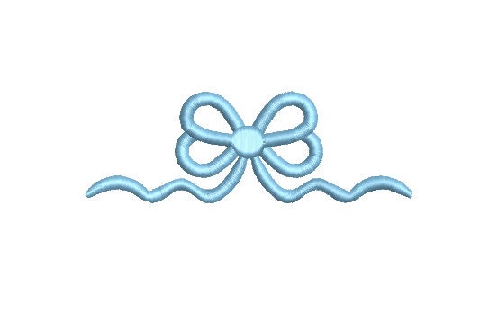 Monogram Bow Frame Embroidery Design: Satin Stitch, 5 Sizes, PES DST JEF+++ (Digital Instant Download)