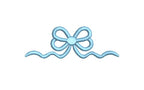 Monogram Bow Frame Embroidery Design: Satin Stitch, 5 Sizes, PES DST JEF+++ (Digital Instant Download)