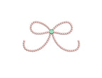 Bow in Pearl Knots Frame, 5 Sizes PES DST JEF++ Incl Digital Instant Download