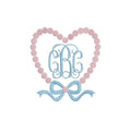 Golf Balls & Bow Heart Frame 5 Sizes PES DST JEF++ Incl Digital Instant Download