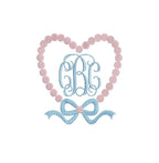 Golf Balls & Bow Heart Frame 5 Sizes PES DST JEF++ Incl Digital Instant Download