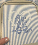 Golf Balls & Bow Heart Frame 5 Sizes PES DST JEF++ Incl Digital Instant Download