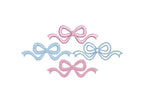 Classic Bow Bundle, 4 Heirloom Frame Designs, for Machine Embroidery, Mult Sizes PES DST JEF++ Incl Digital Instant Download