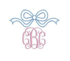 Classic Bow Bundle, 4 Heirloom Frame Designs, for Machine Embroidery, Mult Sizes PES DST JEF++ Incl Digital Instant Download