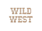Wild West Western Font Rope Fill Two Color Outlined All Caps Machine Embroidery Design 5 Sizes BX PES DST+++ Incl Digital Instant Download