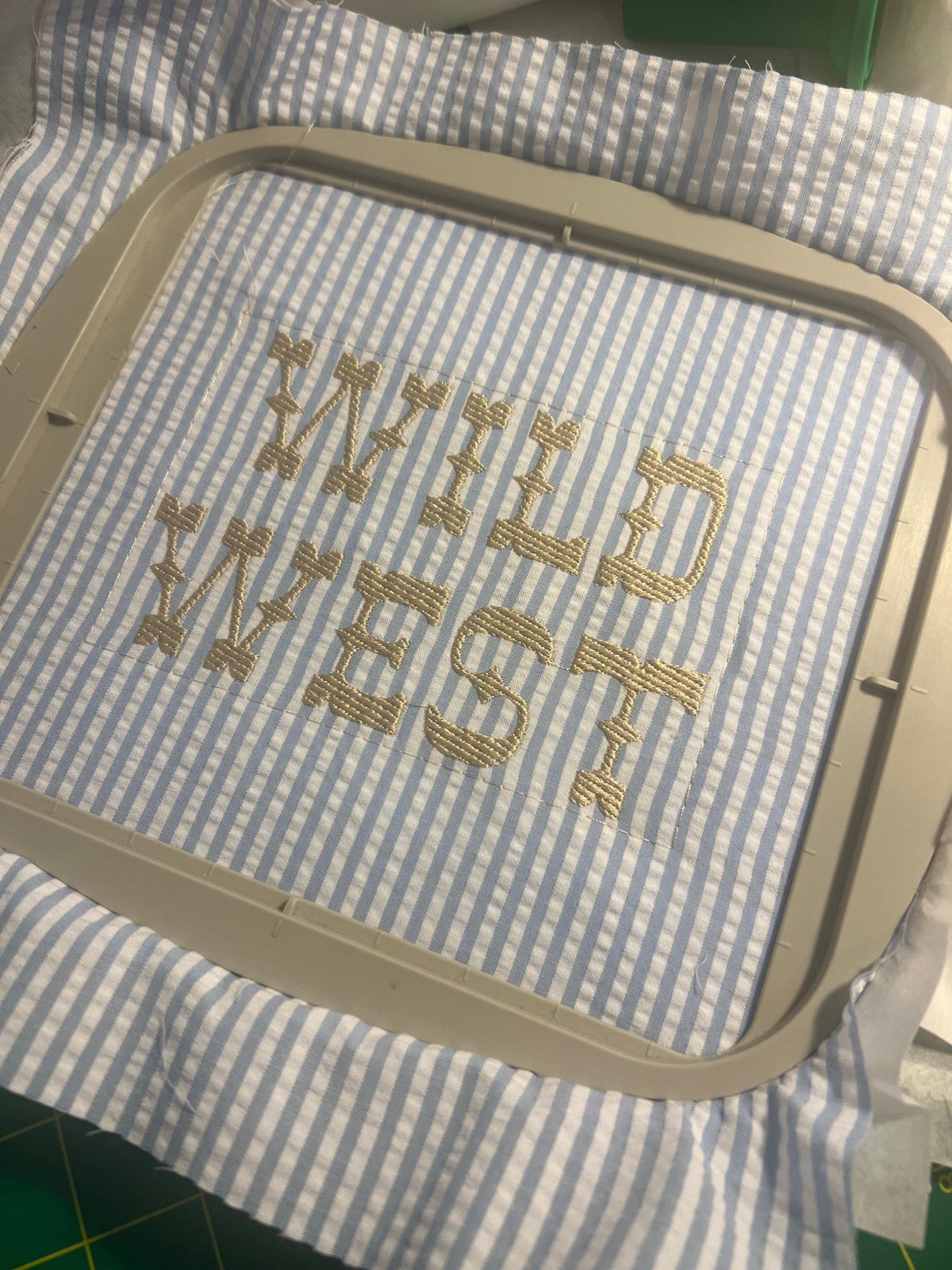 Wild West Western Font Rope Fill Two Color Outlined All Caps Machine Embroidery Design 5 Sizes BX PES DST+++ Incl Digital Instant Download