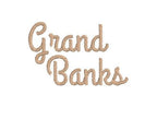 Western Nautical Font Rope Fill Motif, Grand Banks, Machine Embroidery Design 3 Sizes BX PES DST+++ Incl Digital Instant Download