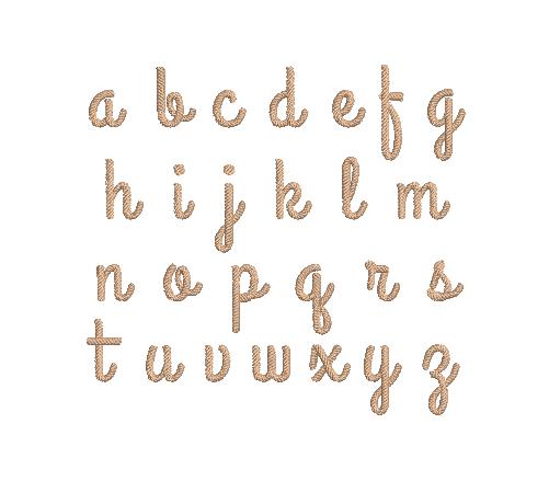 Western Nautical Font Rope Fill Motif, Grand Banks, Machine Embroidery Design 3 Sizes BX PES DST+++ Incl Digital Instant Download