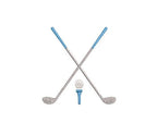 Golf Clubs Tee & Ball Monogram Motif Preppy Design for Machine Embroidery, 5 Sizes PES DST JEF++ Incl Digital Instant Download