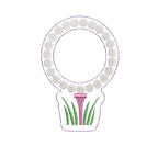 Golf Balls & Tee Circle Monogram Frame Preppy Design for Machine Embroidery, 5 Sizes PES DST JEF++ Incl Digital Instant Download
