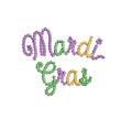 Mardi Gras Beaded Embroidery Design: 5 Sizes (Digital Download)